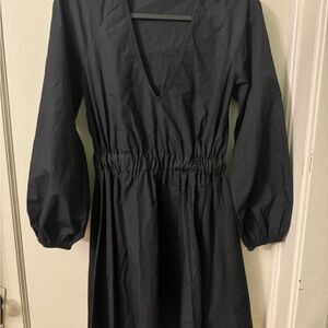 Elegant Black V-Neck Dress